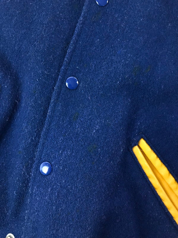 【現状渡し品】【メンズ】 DELONG 80's 2-TONE VINTAGE WOOL STADIUM JACKET USA製 80年代 ツートーン ウール スタジアム ジャケット ヴィンテージ 146-260904-rt-07-tagh サイズ:40 カラー:ネイビー/キャメル 万代Net店