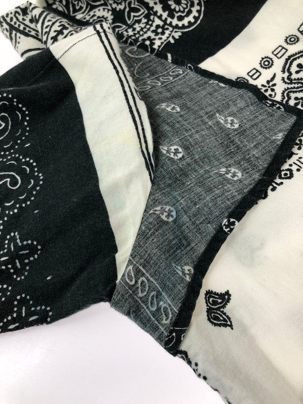 【現状渡し品】【メンズ】 MARTIN MARGIELA マルタンマルジェラ 12SS BANDANA LONG SLEEVE SHIRT 再構築 バンダナ ロングスリーブシャツ 長袖シャツ MAISON MARGIELA 141-241023-hi-17-tag サイズ:44 カラー:ブラック/ホワイト 万代Net店