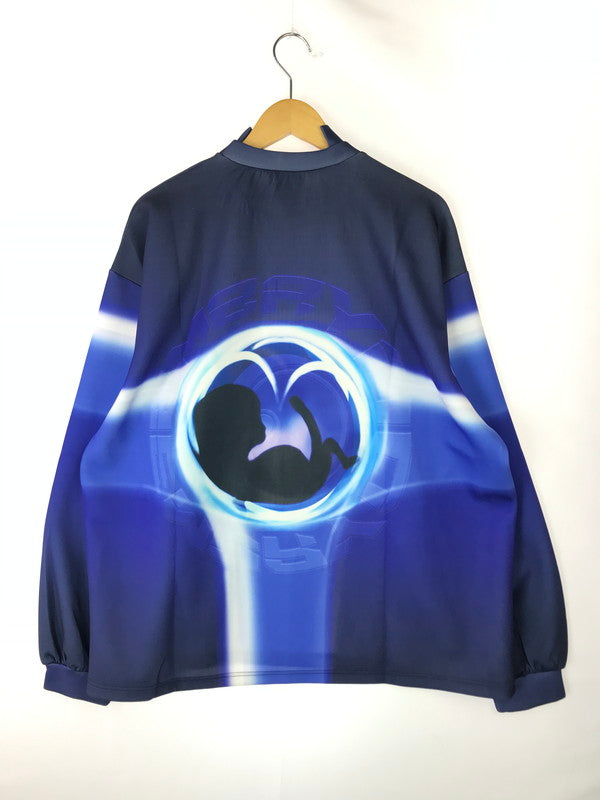 【中古品】【メンズ】 EMBRYO エンブリヨ CREWNECK SWEAT クルーネック スウェット トレーナー トップス 141-241126-yk-14-tag サイズ:M カラー:ブルー系 万代Net店