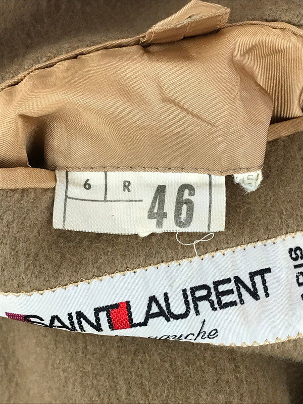 【中古品】【メンズ】 YVES SAINT LAURENT イヴ・サンローラン RIVE GAUCHE CHESTER COAT リヴゴーシュチェスターコート コート アウター 141-241129-SS-02-tag サイズ:46 カラー:ブラウン 万代Net店