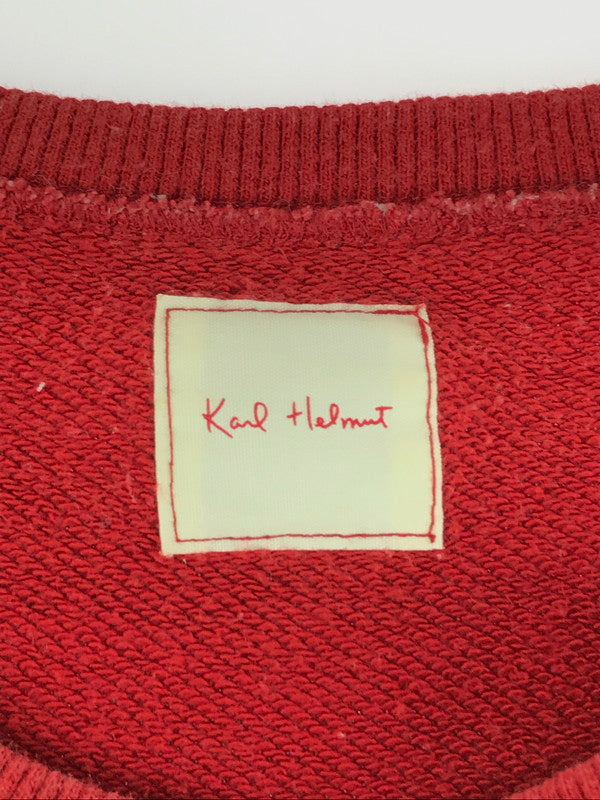 【中古品】【メンズ】 KARLHELMUT カールヘルム SWEAT スウェット トップス トレーナー 147-241130-mo-23-tag サイズ:L カラー:レッド 万代Net店