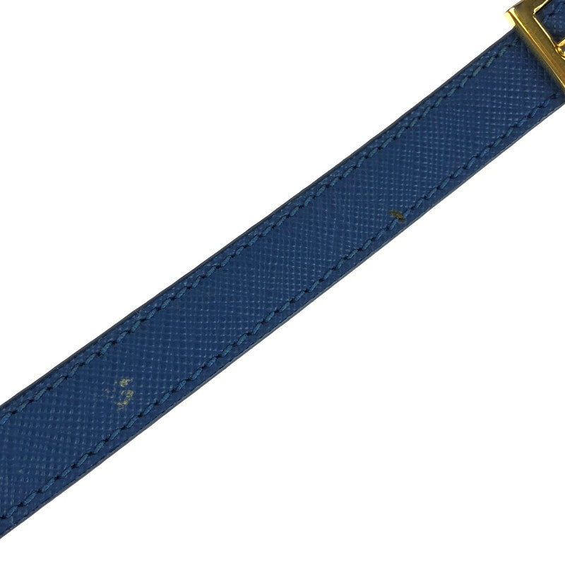 【中古品】【レディース】 GALLERIA SAFFIANO BN2608 ガレリア サフィアーノ 2WAYハンドバッグ ハンドバッグ ショルダーバッグ カバン 180-241204-hi-08-tag カラー:ブルー 万代Net店
