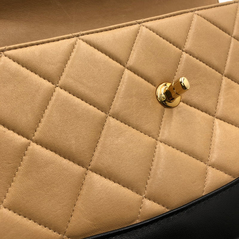 【中古品】【レディース】 CHANEL シャネル マトラッセ ワンショルダーバッグ バイカラー ココマーク カバン 180-241204-hi-02-tag カラー:ベージュ/ブラック 万代Net店