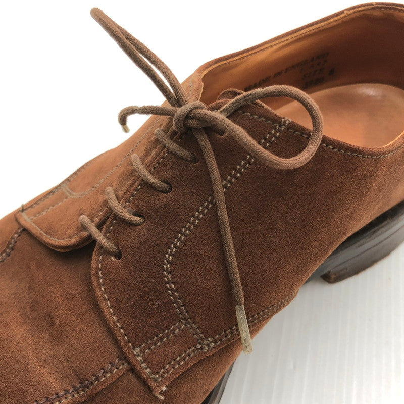 【中古品】【メンズ】 USED SUEDE DRESS SHOES 古着 スウェード ドレスシューズ 靴 ENGLAND製 165-241215-hi-30-tag サイズ:6 カラー:ブラウン 万代Net店