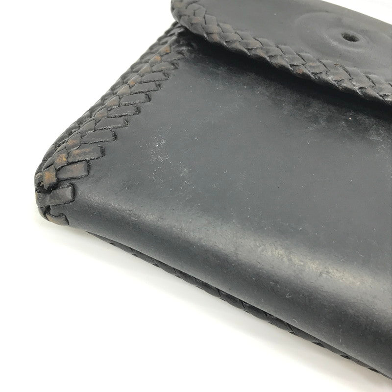 【現状渡し品】【メンズ】 SAAD サード LEATHER SHORT WALLET レザー ショート ウォレット 財布 191-241218-yk-05-tag カラー:BLACK 万代Net店