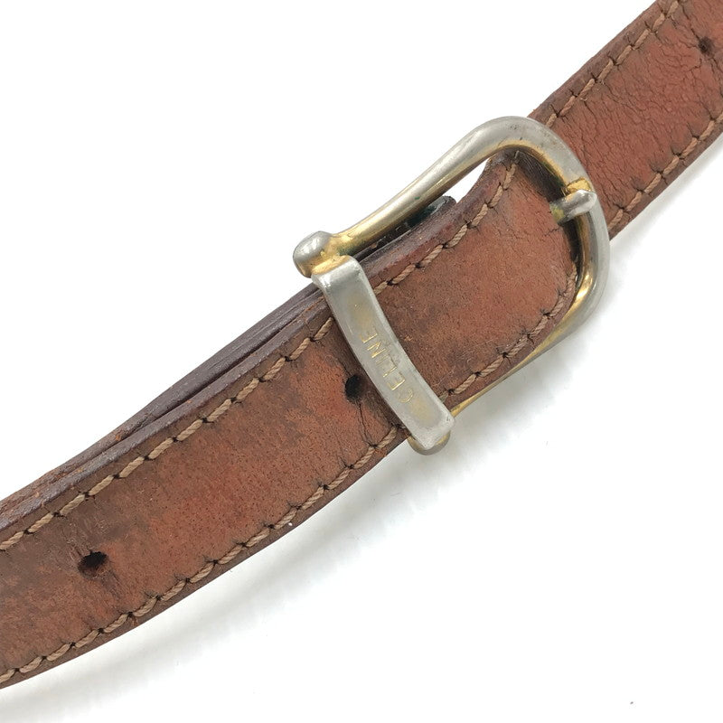 【現状渡し品】【レディース】 CELINE セリーヌ MINI SHOULDER BAG マカダム柄 ミニショルダーバッグ カバン 180-250109-hi-36-tag カラー:ブラウン 万代Net店