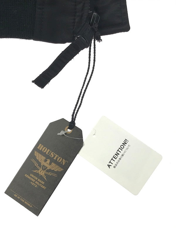 【中古美品】【メンズ】 HOUSTON ヒューストン VIETNAM EMBROIDERY CWU-45 P FLIGHT JACKET 51316 ベトナム エンブロイダリー フライトジャケット 刺繍 中綿ジャケット アウター 145-250115-hi-27-tag サイズ:XL カラー:ブラック 万代Net店