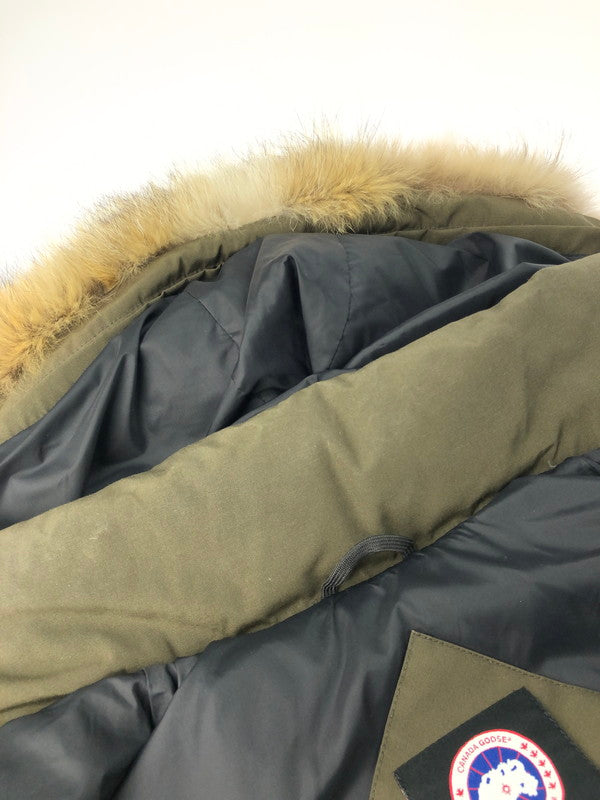 【中古品】【レディース】 CANADA GOOSE カナダグース BELLEVILLE PARKA 2301JL R ベルビルパーカ ダウンジャケット アウター 168-250214-ki-10-tag サイズ:S カラー:カーキ 万代Net店