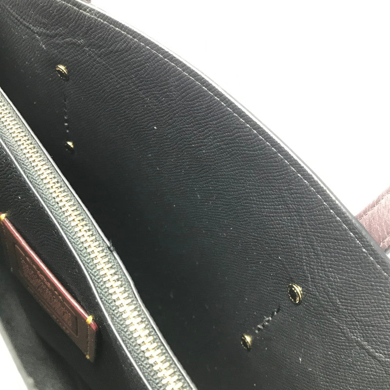 【現状渡し品】【レディース】 COACH コーチ 51728 SIGNATURE HAND BAG シグネチャー型押し ハンドバッグ 鞄 カバン 180-260704-ty-03-tagh カラー:ダークブラウン 万代Net店