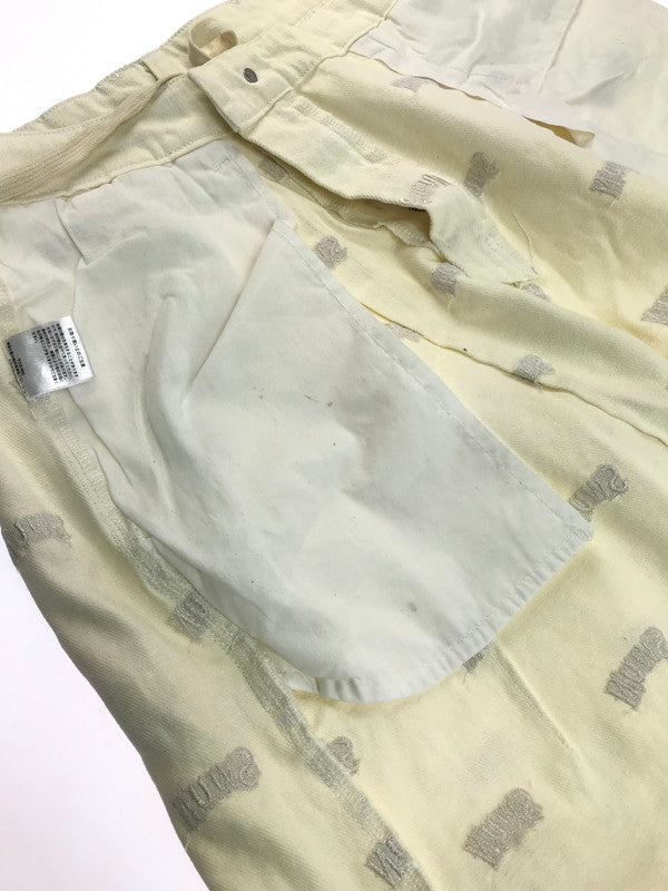 【中古品】【メンズ】 S.W.U.N エスダブリューユーエヌ ORIGINAL EMBROIDERED SHORT PANTS オリジナル刺繍 ショートパンツ ロゴ ショーツ ハーフパンツ 153-250502-hi-39-tag サイズ:M カラー:オフホワイト 万代Net店