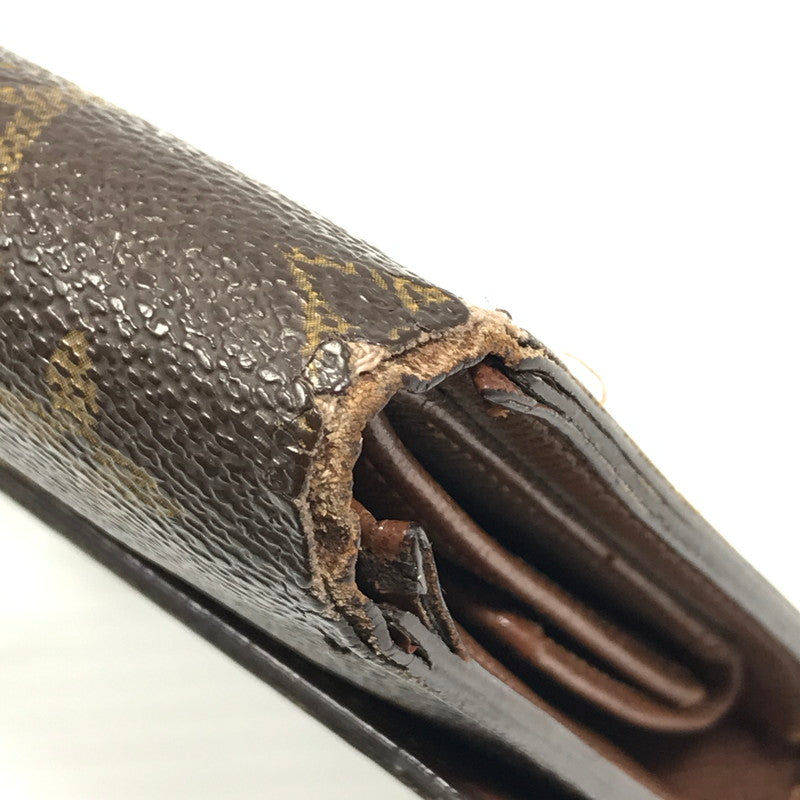 【現状渡し品】【レディース】 LOUIS VUITTON ルイ・ヴィトン モノグラム ポルトトレゾール エテュイ パピエ 03年 フランス製 ショートウォレット 三つ折り財布 179-250513-yy-17-tag カラー:ブラウン 万代Net店
