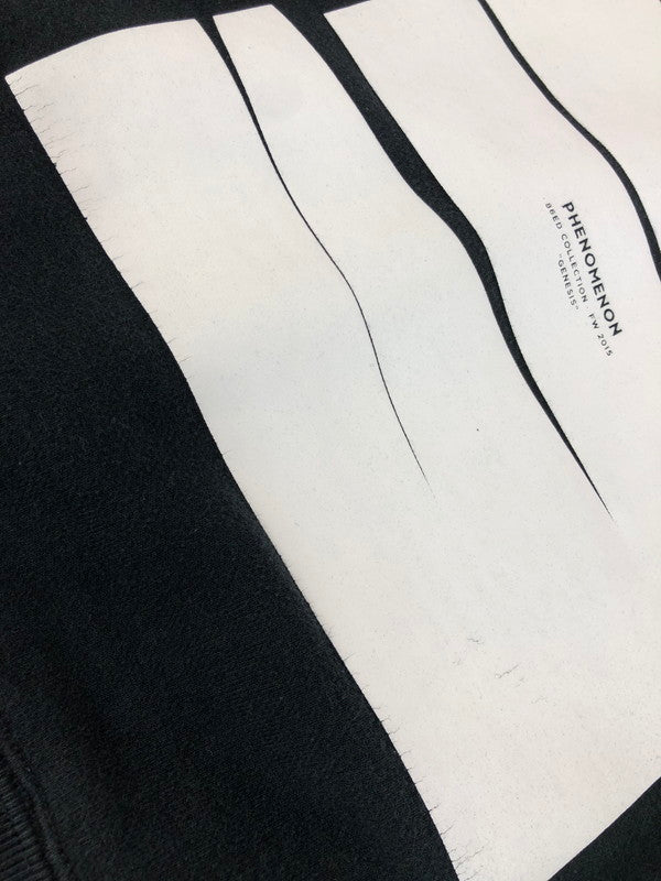 【中古品】【メンズ】 PHENOMENON フェノメノン GRAPHIC SWEATSHIRTS グラフィック スウェット トレーナー 140-260107-na-03-tag サイズ:38/M カラー:ブラック 万代Net店