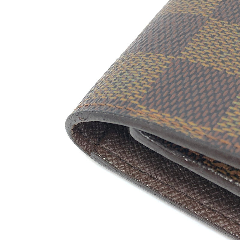 【中古品】【メンズ】 LOUIS VUITTON ルイ・ヴィトン ダミエ ポルト トレゾール エテュイ パピエ N61202 ロングウォレット 長財布 179-250720-na-01-tag カラー:エべヌ 万代Net店