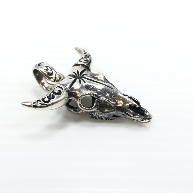 【中古品】【メンズ】 SAAD サード SV925 バッファロー スカル ペンダントトップ P-91-S アクセサリー 191-250720-na-12-tag カラー:シルバー 万代Net店