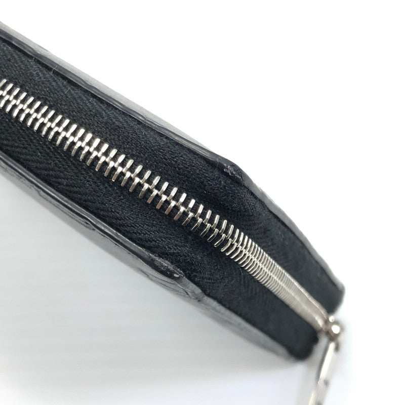 【中古品】【メンズ】 BALENCIAGA バレンシアガ EMBOSSED MONOGRAM ZIP WALLET 717787 エンボス モノグラム ジップウォレット 長財布 181-250720-na-21-tag カラー:ブラック 万代Net店