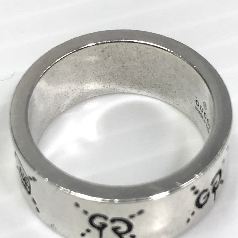 【中古品】【メンズ】 GUCCI グッチ SV GHOST RING 455318 ゴースト リング 指輪 アクセサリー 182-250720-na-27-tag サイズ:21号 カラー:シルバー 万代Net店