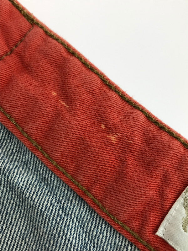 【中古品】【メンズ】 絡繰魂 カラクリタマシイ EMBROIDERED STRAIGHT DENIM PANTS 仁王像刺繍 ストレート デニムパンツ ボトムス 156-250728-rt-14-tag サイズ:38 カラー:インディゴ 万代Net店