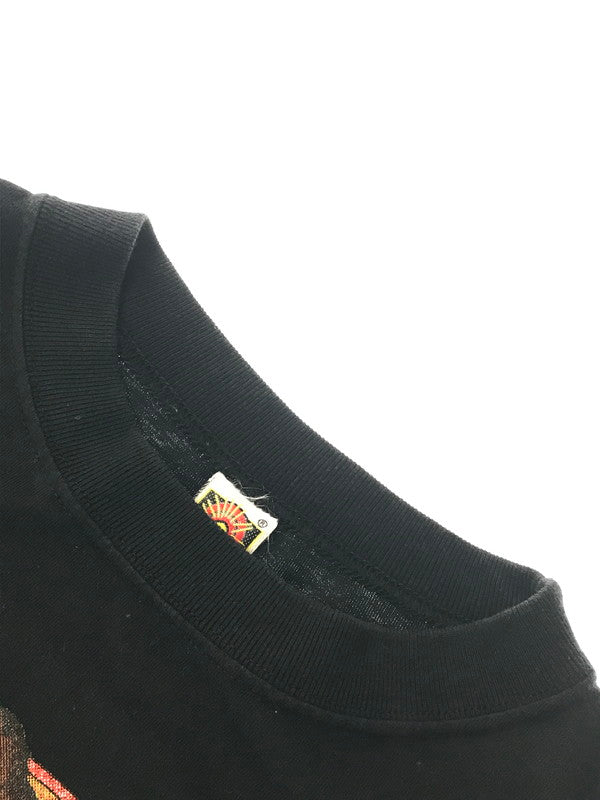 【中古品】【メンズ】 X-O-X キス ハグ キス MOTOR CLOTHES HELL DANDYISM GUNMAN SKULL L/S TEE 59156 モータークロージング プリント 長袖Tシャツ 146-260503-rt-02-tag サイズ:L カラー:ブラック 万代Net店