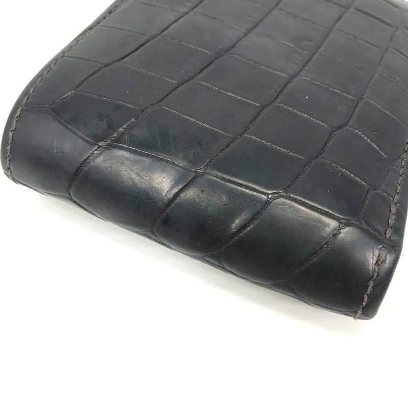 【中古品】【メンズ】 WILDSWANS ワイルドスワンズ WALLET ウォレット 二つ折り 財布 200-250822-yy-03-tag カラー:ブラック 万代Net店