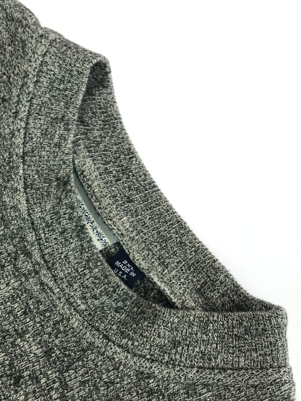 【中古品】【メンズ】 SOUTH COAST サウス コースト 90's USA CREW NECK KNIT SWEATR 90年代 USA製 クルーネック ニットセーター トップス 146-250831-rt-03-tag サイズ:2XL カラー:グレー 万代Net店