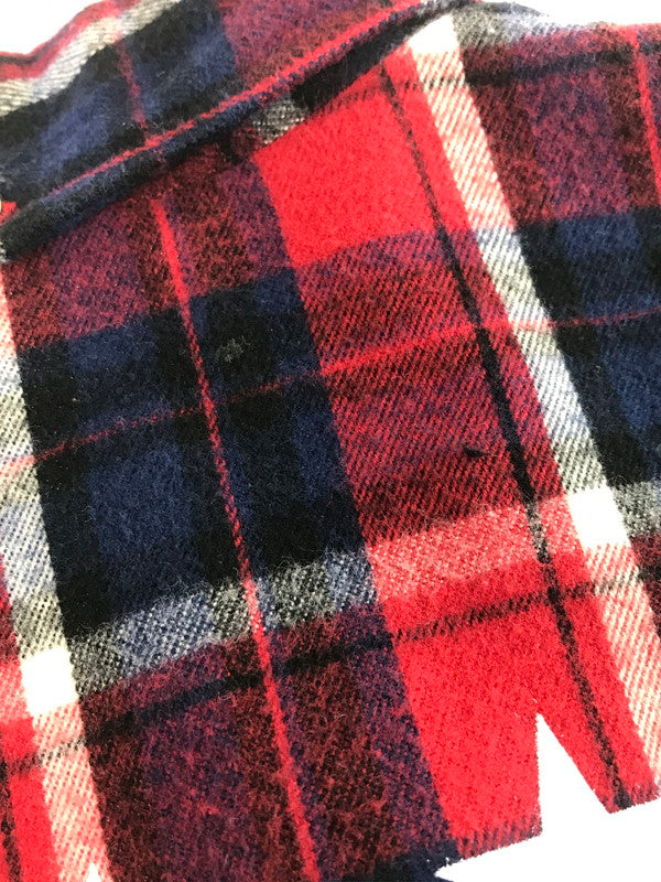 【中古品】【メンズ】 F.C.R.B. エフシーアールビー 18AW 40 STAR FLANNEL SHIRT FCRB-189056 背中 プリント フランネルシャツ トップス 142-250904-rt-05-tag サイズ:M カラー:レッド 万代Net店