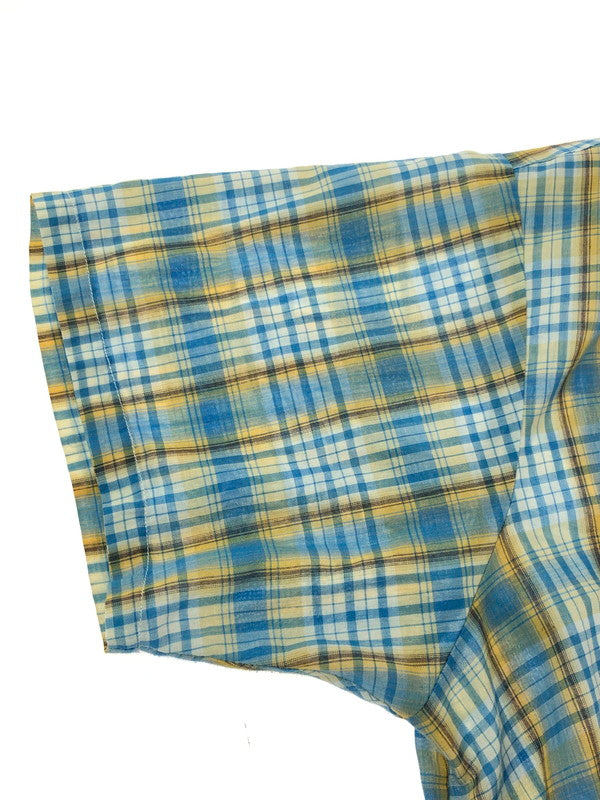 【中古品】【メンズ】 JC PENNY ジェーシー ペニー 70's S/S SHIRT 70年代 半袖シャツ トップス 146-260411-rt-21-tag カラー:ブルー系 万代Net店