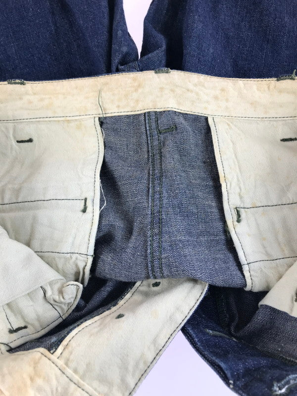 【中古品】【メンズ】 WAREHOUSE ウエアハウス BUTTON FLY DENIM WIDE PANTS ボタンフライ デニム ワイドパンツ ジーンズ ボトムス 156-250921-rt-17-tag サイズ:33 カラー:インディゴ 万代Net店