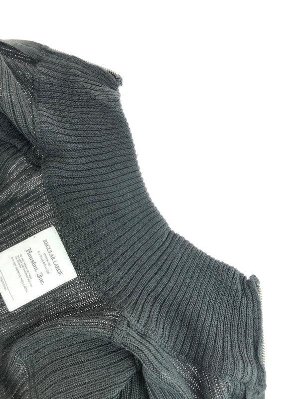 【中古美品】【メンズ】 HOUSTON ヒューストン COMMAND ZIP SWEATER 2510 コマンド ジップセーター トップス 145-251015-rt-24-tag サイズ:L カラー:チャコールグレー 万代Net店