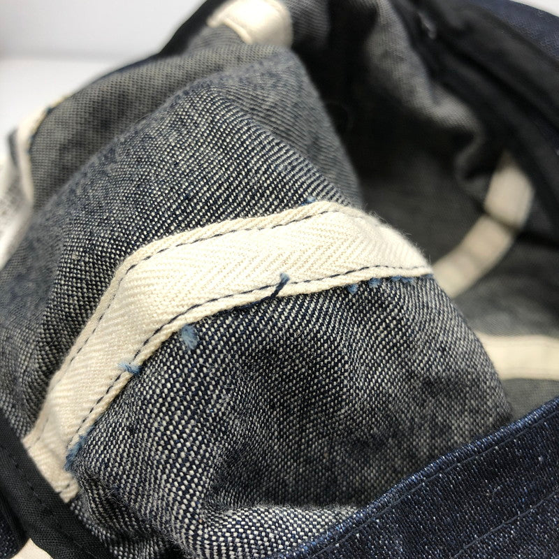 【中古品】【メンズ】 SUGAR CANE シュガーケーン BLACK DENIM APPLE JACK CAP NEWSBOY SC02705 ブラック デニム アップル ジャック キャップ 帽子 185-260912-rt-07-tagh サイズ:7.25 カラー:インディゴ 万代Net店
