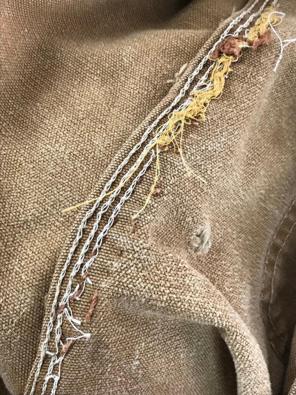 【ジャンク品】【メンズ】 Carhartt カーハート 70年代 エプロン付 ダブルニー オーバーオール USA製 70'S サロペット ボトムス 157-251020-na-10-tag サイズ:サイズ表記なし 下記参照 カラー:ベージュ系 万代Net店