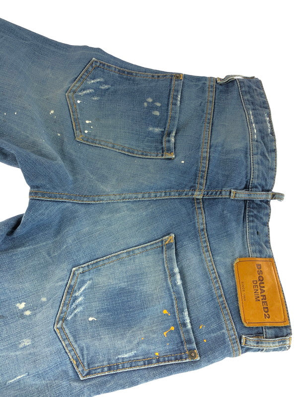 【中古品】【メンズ】 DSQUARED2 ディースクエアード KRUSH DAMAGE PROCESSING SKINNY DENIM PANTS S71LB0121 S30144 ダメージ加工スキニーデニムパンツ 151-251025-rt-11-tag サイズ:44 カラー:インディゴ 万代Net店