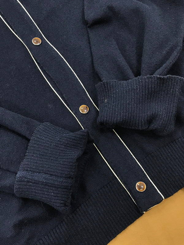 【中古品】【レディース】 John UNDERCOVER ジョンアンダーカバー 16SS DOCKING CARDIGAN AUQ1901 16年春夏 ドッキング カーディガン トップス 168-251115-rt-18-tag サイズ:2 カラー:ネイビー 万代Net店