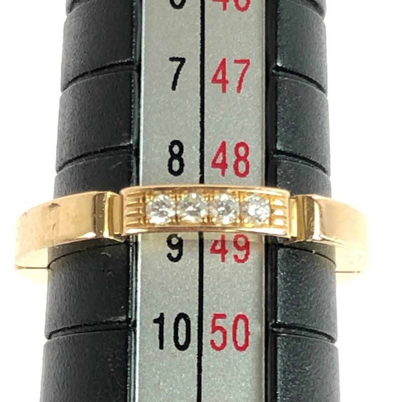 【中古品】【レディース】 CARTIER カルティエ マイヨン パンテール ウェディングリング B4080300 K18PG ダイヤモンド4石 指輪 リング アクセサリー 182-251107-yy-01-tag サイズ:49 カラー:イエローゴールド 9号 万代Net店