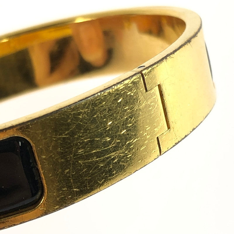 【現状渡し品】【レディース】 HERMES エルメス クリックH バングル アクセサリー 182-251112-na-05-tag カラー:ゴールド/ブラック 万代Net店