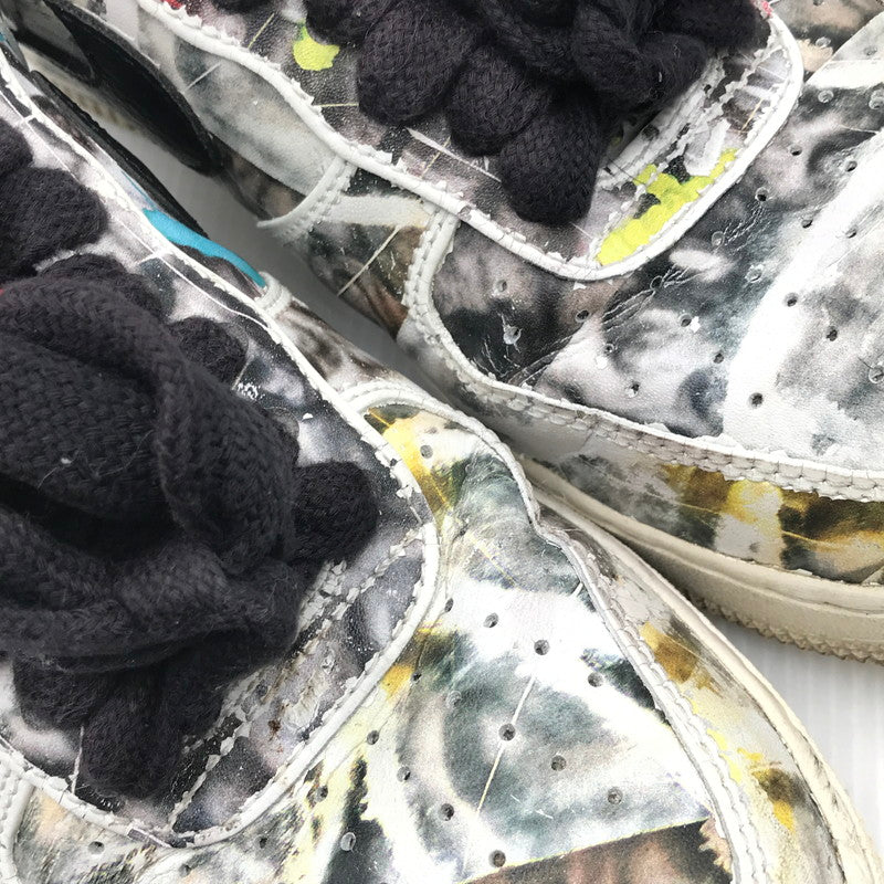 【中古品】【メンズ】 NIKE ナイキ × PEACEMINUSONE ピースマイナスワン コラボ AIR FORCE 1 LOW PARA-NOISE WHITE BLACK DD3223-100 エアフォース1 ロー 160-251205-rt-05-tag サイズ:26.5cm US8.5 カラー:WHITE/BLACK 万代Net店