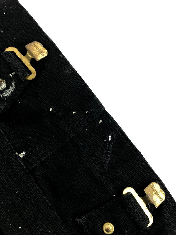【中古品】【メンズ】 Carhartt カーハート 00’S PAINT DOUBLE KNEE DUCK OVERALLS R19 BLK 00年代 ペイント ダブル ニー ダック オーバーオール 157-251202-na-02-tag サイズ:32×30 カラー:ブラック 万代Net店