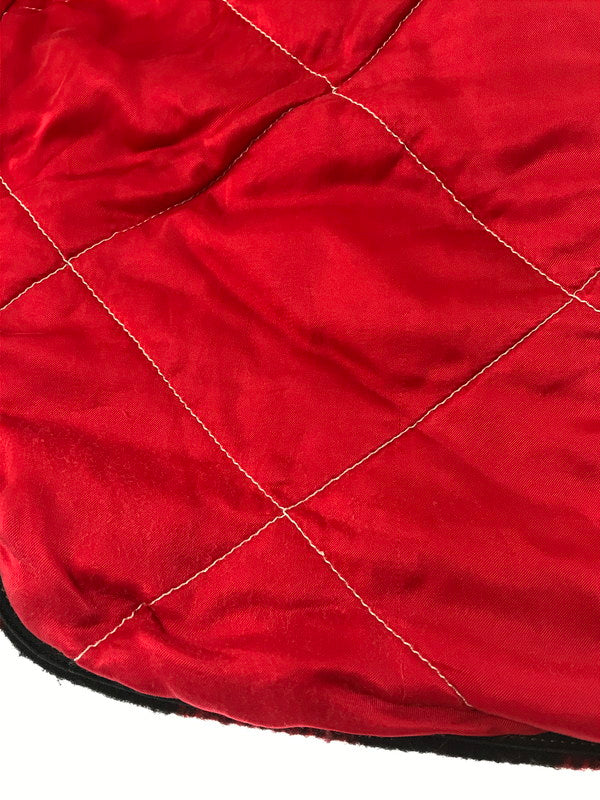 【中古品】【メンズ】 H.R.MARKET × WOOLRICH ウールリッチ ELBOW-PATCH CPO WOOL QUILTED JACKET エルボーパッチ CPO ウール キルティング ジャケット 145-260822-rt-30-tagh サイズ:1 カラー:ブラック/レッド 万代Net店
