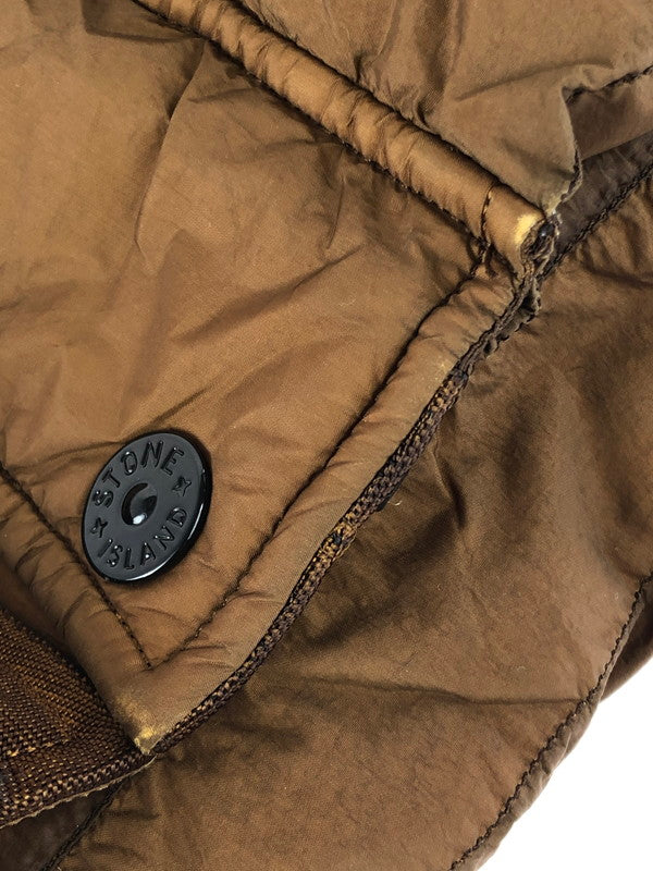 【中古品】【メンズ】 STONE ISLAND ストーンアイランド 14AW FUR GARMENT DYED DOWN JACKET 611540723 ファー ガーメント ダイ ダウン ジャケット アウター 141-251208-rt-20-tag サイズ:M カラー:ブラウン 万代Net店