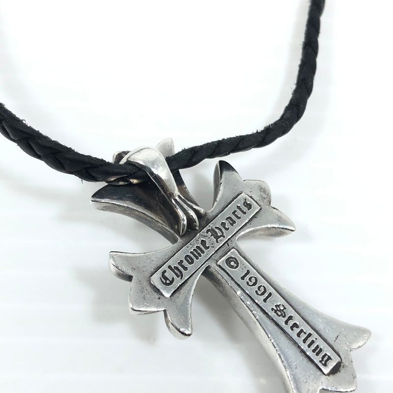 【中古品】【メンズ】 CHROME HEARTS クロムハーツ CH CRS SML BC Wボロチップ ネックレス アクセサリー 190-251220-na-11-tag カラー:シルバー/ブラック 万代Net店