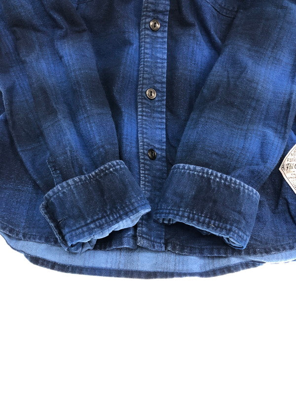 【中古品】【メンズ】 CRIMIE クライミー FLANNEL SHIRT フランネル シャツ チェックシャツ 長袖シャツ 142-260108-na-27-tag サイズ:S カラー:ブルー 万代Net店