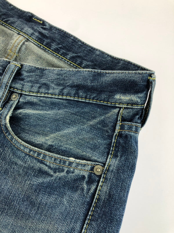 【中古品】【メンズ】 STUDS DENIM HALF PANTS 0201AM01 スタッズ デニム ハーフ パンツ ボトムス 151-260105-rt-07-tag サイズ:30 カラー:インディゴ 万代Net店