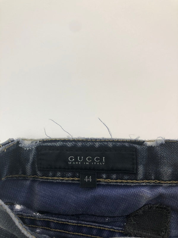 【現状渡し品】【メンズ】 GUCCI グッチSTRAIGHT DENIM PANTS 314419 XZ859 ストレート デニム パンツ ジーンズ ボトムス 152-260127-rt-06-tag サイズ:44 カラー:インディゴ 万代Net店