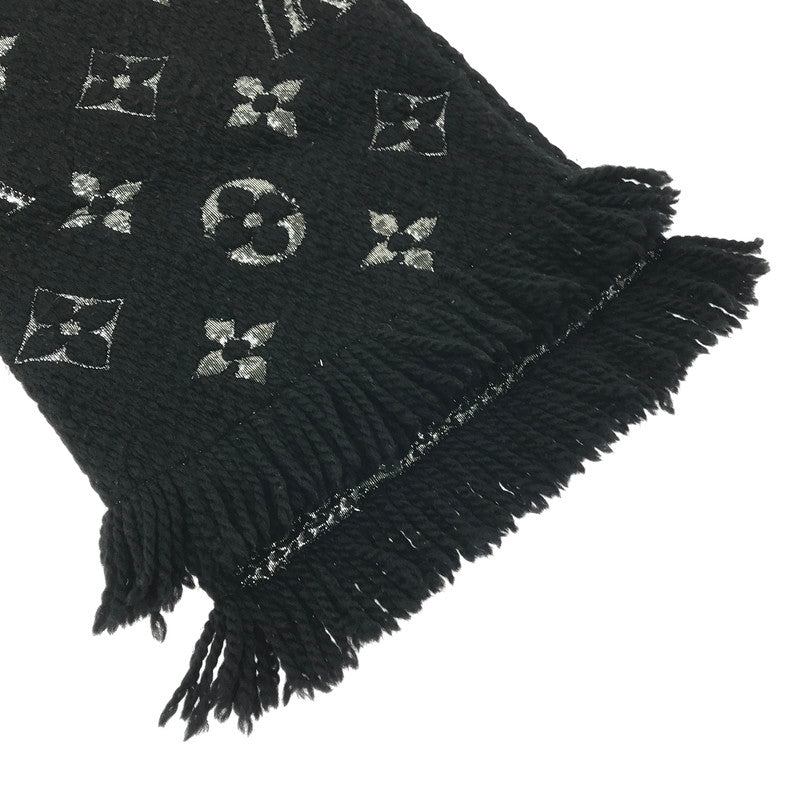 【中古品】【レディース】 LOUIS VUITTON ルイ・ヴィトン エシャルプ ロゴマニア シャイン M75833 マフラー 服飾小物 179-260208-na-01-tag カラー:ブラック 万代Net店