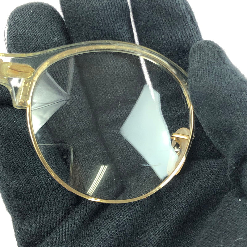 【現状渡し品】【メンズ】 Ray-Ban レイバン CLUBROUND SUNGLASSES RB4246-V クラブラウンド サングラス アイウェア アクセサリー 203-260301-na-04-tag サイズ:49□19 140 カラー:クリア/ゴールド 万代Net店