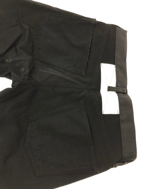 【中古品】【メンズ】 JUNYA WATANABE COMME des GARCONS MAN ジュンヤワタナベコムデギャルソンマン WB-P026 AD2018 リフレクター ストレート パンツ 151-260205-rt-12-tag サイズ:XS カラー:ブラック 万代Net店