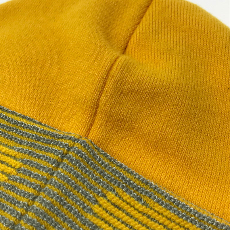 【中古品】【メンズ】 Supreme シュプリーム SUPREME 20AW BIG LOGO BE24AW REFLECTIVE JACQUARD BEANIE リフレクティブジャガード ビーニー ニット帽 帽子 185-260420-na-09-tagh カラー:イエロー 万代Net店