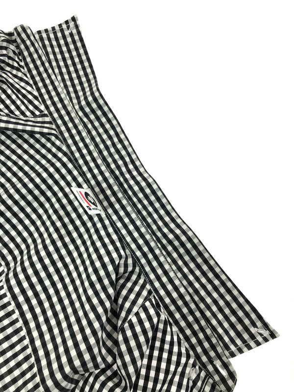 【中古品】【メンズ】 AAPE NOW エーエイプ ナウ L/S BD SHIRT AAPSTM8537XXO ロングスリーブ ボタンダウン シャツ トップス 142-260403-rt-05-tagh サイズ:L カラー:ブラック/ホワイト 万代Net店