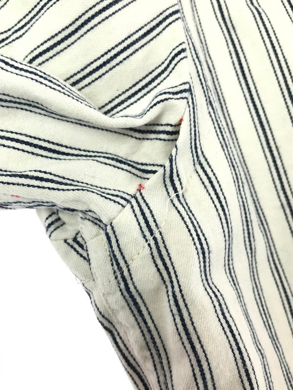 【中古品】【メンズ】 SUGAR CANE シュガーケーン L/S BD STRIPE SHIRT SC26894 ロングスリーブ ボタンダウン ストライプ シャツ トップス 145-260219-rt-12-tag サイズ:S カラー:ホワイト/ブルー 万代Net店