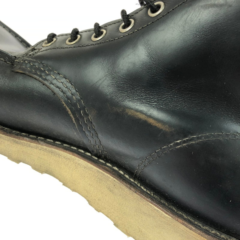 【中古品】【レディース】 RED WING レッドウィング IRISH SETTER 6-INCH MOC TOE 9874 アイリッシュセッター 6インチ モックトゥ 犬タグ 復刻 ワークブーツ 靴 164-260303-yy-10-tag サイズ:24.5cm/US6.5D カラー:ブラック 万代Net店