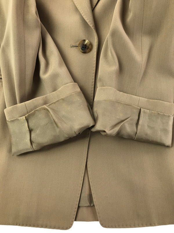 【現状渡し品】【レディース】 Burberrys バーバリーズ 1B TAILORED JACKET FJA55-680 テーラード ジャケット ライトアウター 168-260407-na-09-tag サイズ:40 カラー:ベージュ 万代Net店